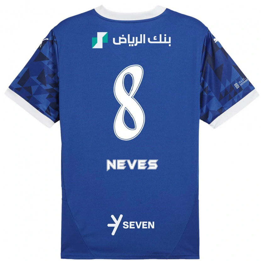 Danxen Herren Rúben Neves #8 Dunkelblau Weiß Heimtrikot Trikot 2024/25 T-Shirt Schweiz