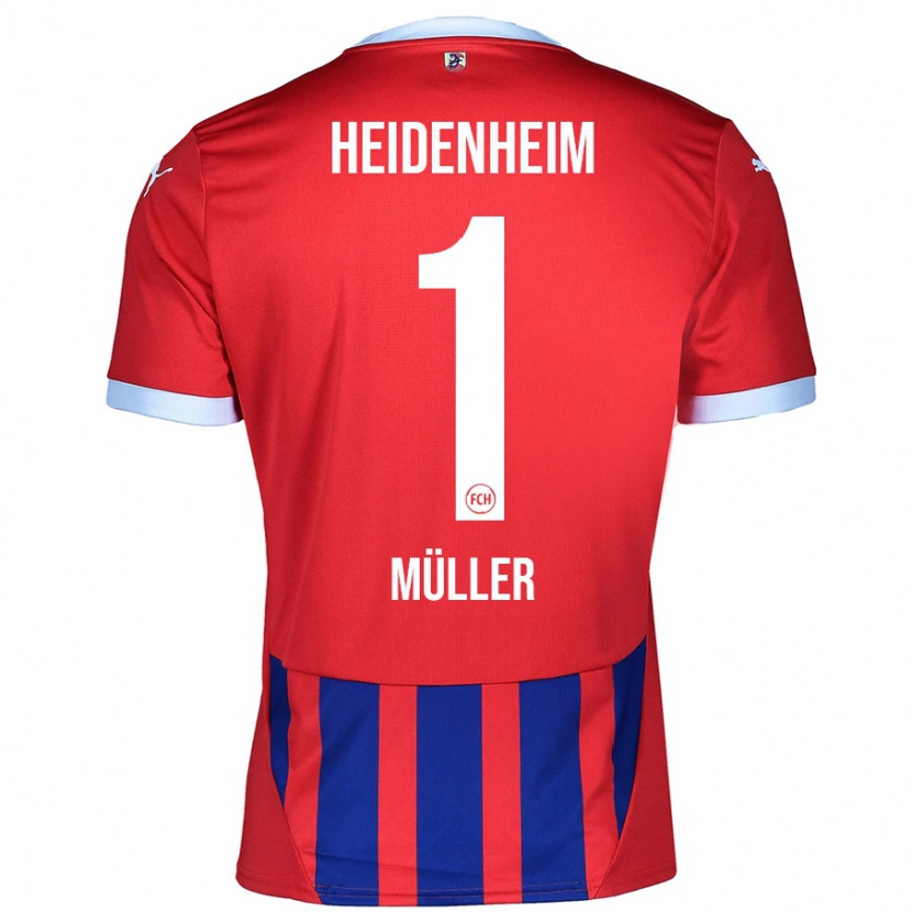 Danxen Herren Kevin Müller #1 Rot Blau Heimtrikot Trikot 2024/25 T-Shirt Schweiz