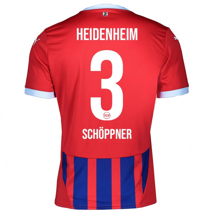 Danxen Herren Jan Schöppner #3 Rot Blau Heimtrikot Trikot 2024/25 T-Shirt Schweiz