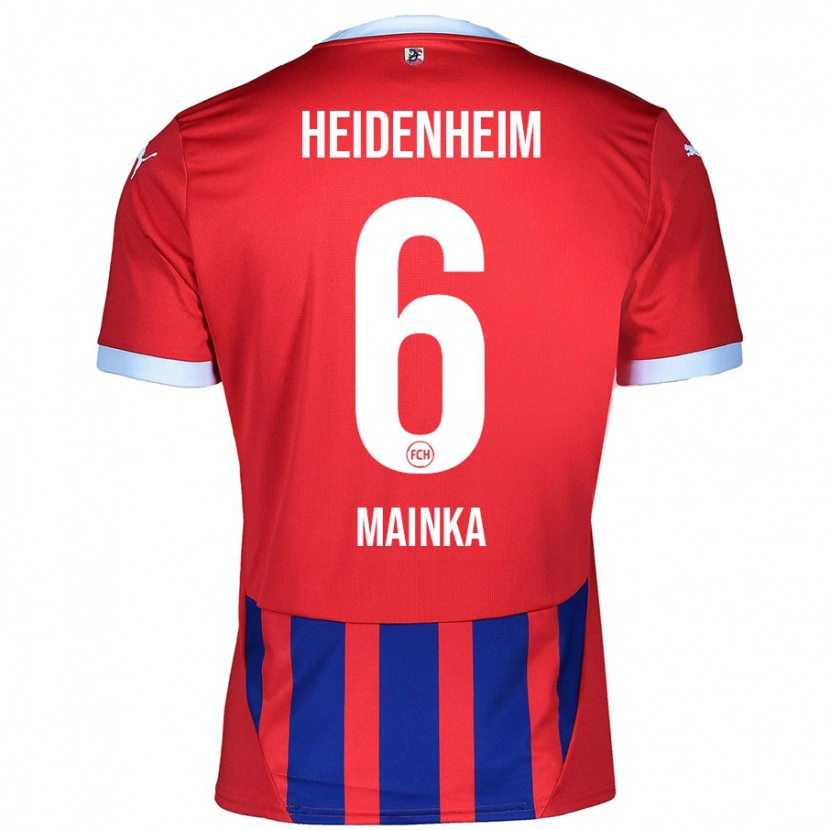 Danxen Herren Patrick Mainka #6 Rot Blau Heimtrikot Trikot 2024/25 T-Shirt Schweiz