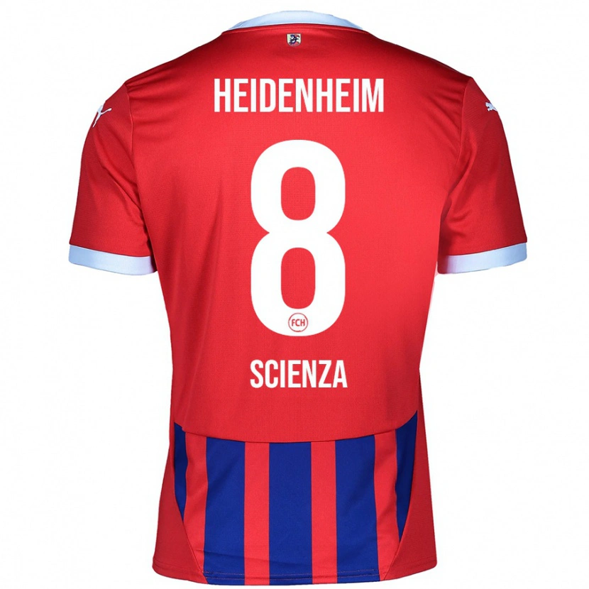 Danxen Herren Léo Scienza #8 Rot Blau Heimtrikot Trikot 2024/25 T-Shirt Schweiz