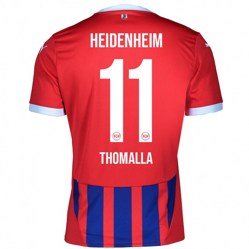 Danxen Herren Denis Thomalla #11 Rot Blau Heimtrikot Trikot 2024/25 T-Shirt Schweiz