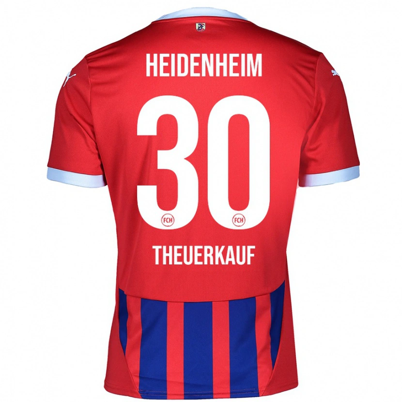 Danxen Herren Norman Theuerkauf #30 Rot Blau Heimtrikot Trikot 2024/25 T-Shirt Schweiz