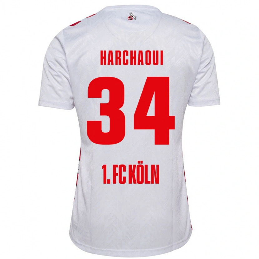 Danxen Herren Fayssal Harchaoui #34 Weiß Rot Heimtrikot Trikot 2024/25 T-Shirt Schweiz