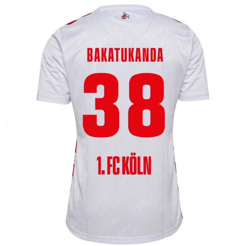 Danxen Herren Elias Bakatukanda #38 Weiß Rot Heimtrikot Trikot 2024/25 T-Shirt Schweiz