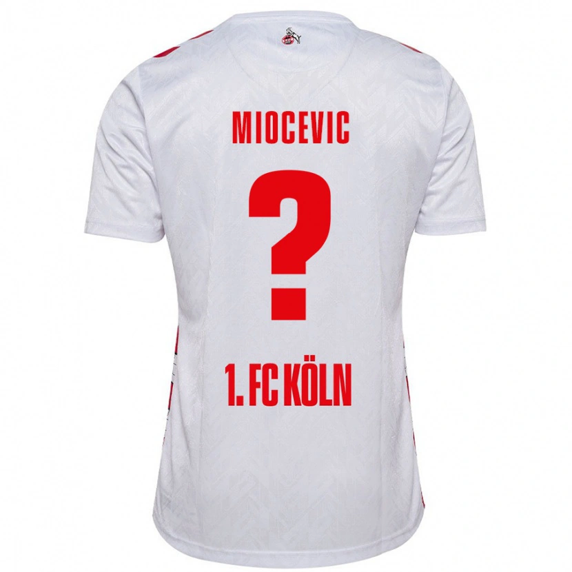 Danxen Herren Gabriel Miocevic #0 Weiß Rot Heimtrikot Trikot 2024/25 T-Shirt Schweiz