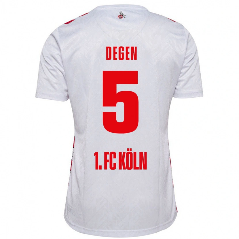 Danxen Herren Celina Degen #5 Weiß Rot Heimtrikot Trikot 2024/25 T-Shirt Schweiz