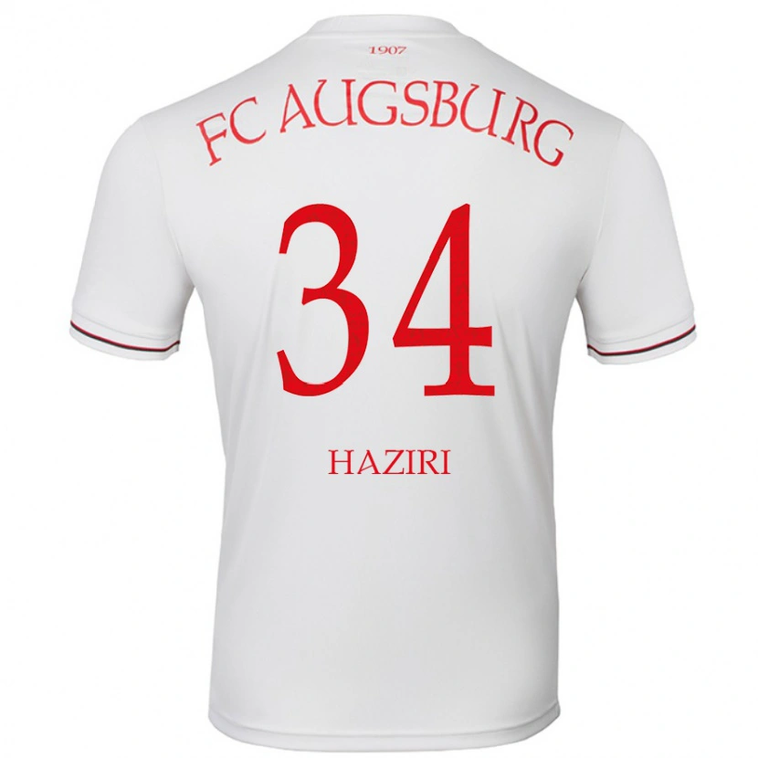 Danxen Herren Edi Haziri #34 Weiß Heimtrikot Trikot 2024/25 T-Shirt Schweiz