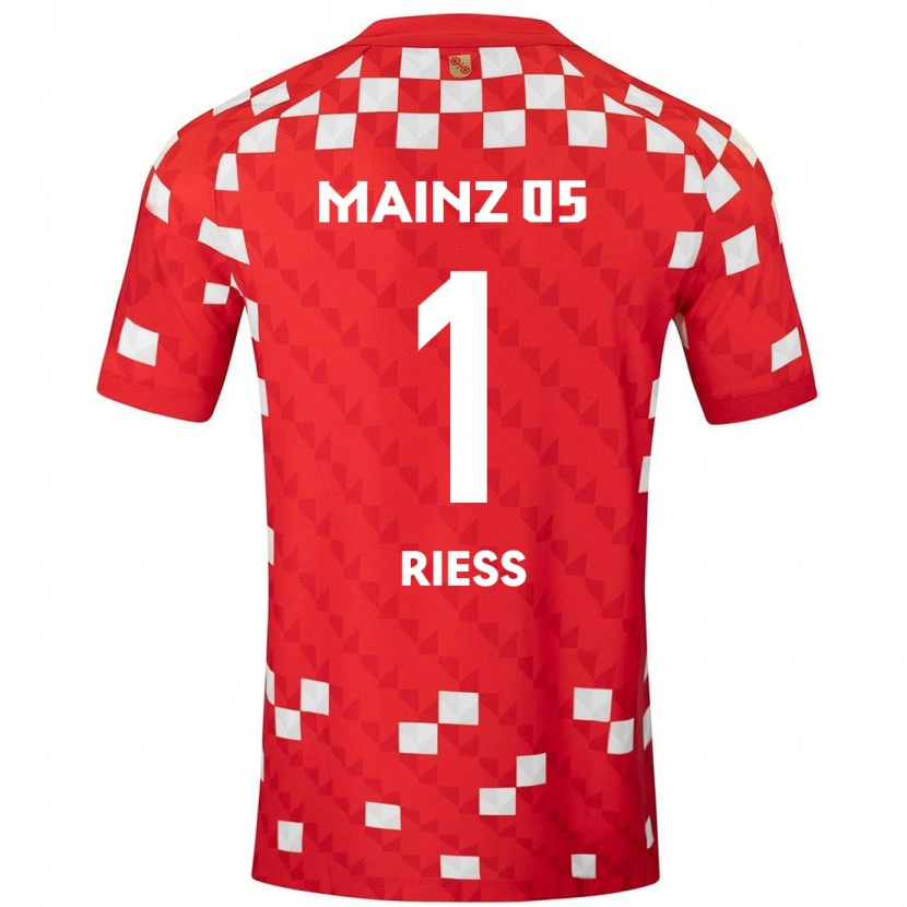 Danxen Herren Lasse Rieß #1 Weiß Rot Heimtrikot Trikot 2024/25 T-Shirt Schweiz