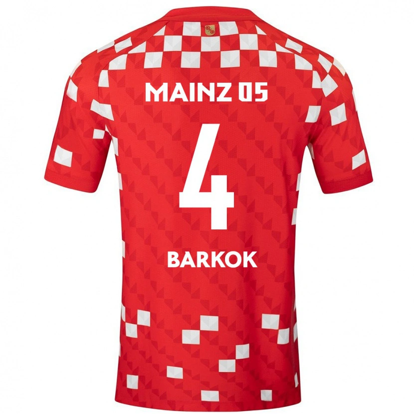 Danxen Herren Aymen Barkok #4 Weiß Rot Heimtrikot Trikot 2024/25 T-Shirt Schweiz