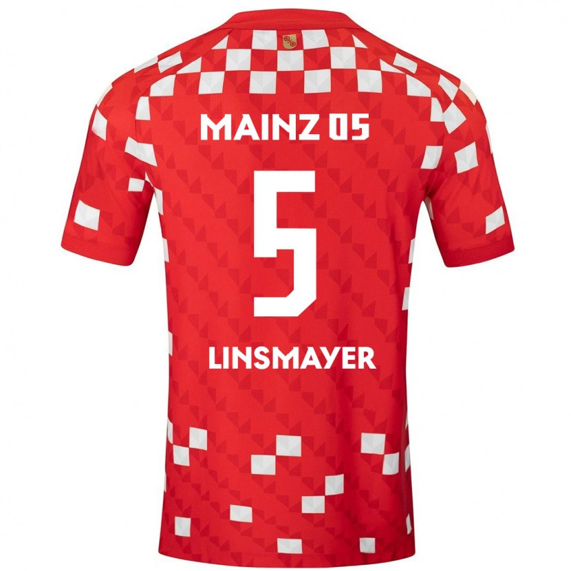 Danxen Herren Denis Linsmayer #5 Weiß Rot Heimtrikot Trikot 2024/25 T-Shirt Schweiz