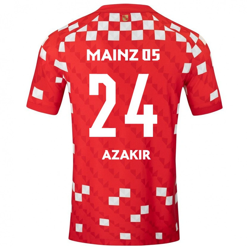 Danxen Herren Dennis Azakir #24 Weiß Rot Heimtrikot Trikot 2024/25 T-Shirt Schweiz