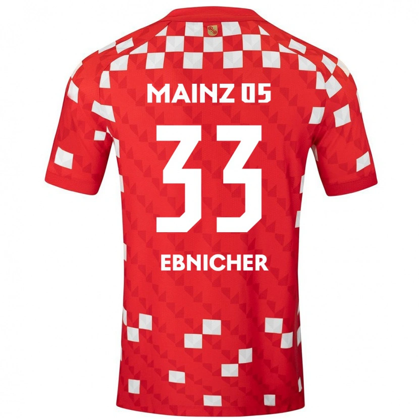 Danxen Herren Sabine Ebnicher #33 Weiß Rot Heimtrikot Trikot 2024/25 T-Shirt Schweiz