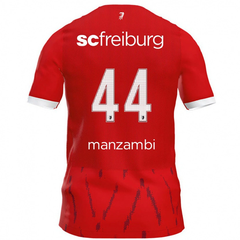 Danxen Herren Johan Manzambi #44 Rot Heimtrikot Trikot 2024/25 T-Shirt Schweiz