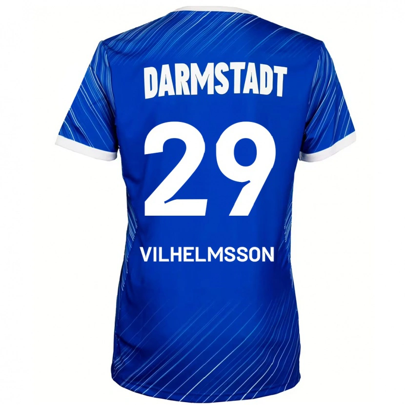 Danxen Herren Oscar Vilhelmsson #29 Blau Weiß Heimtrikot Trikot 2024/25 T-Shirt Schweiz