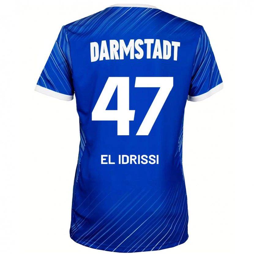 Danxen Herren Othmane El Idrissi #47 Blau Weiß Heimtrikot Trikot 2024/25 T-Shirt Schweiz