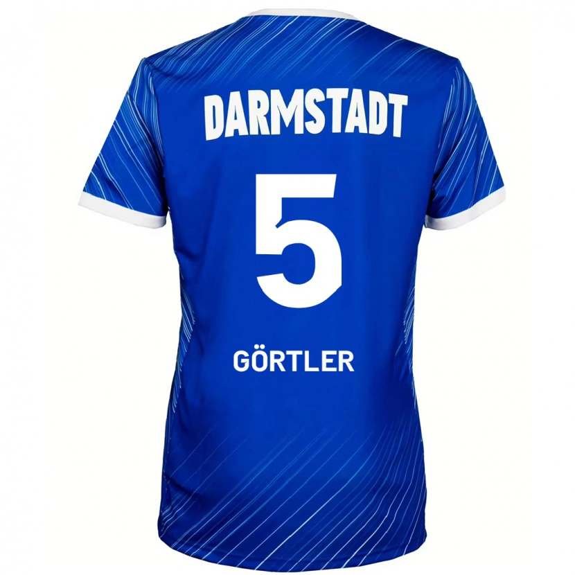 Danxen Herren Bastian Görtler #5 Blau Weiß Heimtrikot Trikot 2024/25 T-Shirt Schweiz