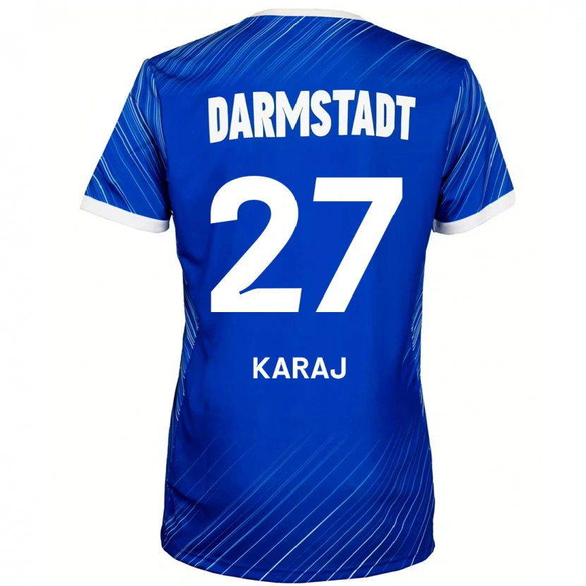 Danxen Herren Eraldo Karaj #27 Blau Weiß Heimtrikot Trikot 2024/25 T-Shirt Schweiz