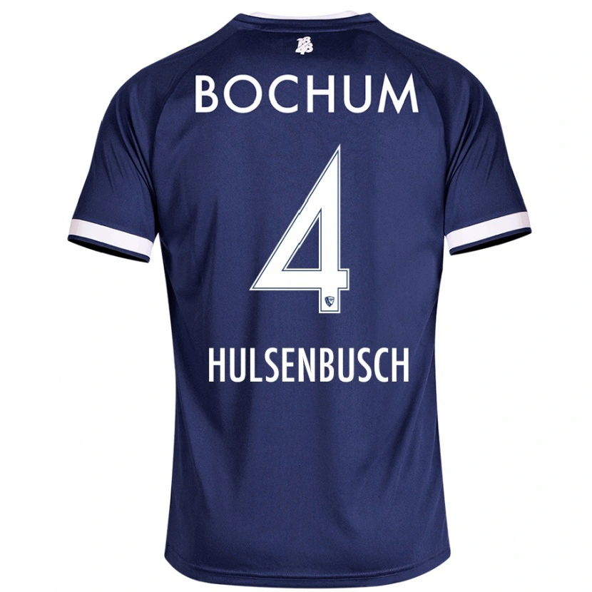 Danxen Herren Daniel Hülsenbusch #4 Dunkelblau Heimtrikot Trikot 2024/25 T-Shirt Schweiz