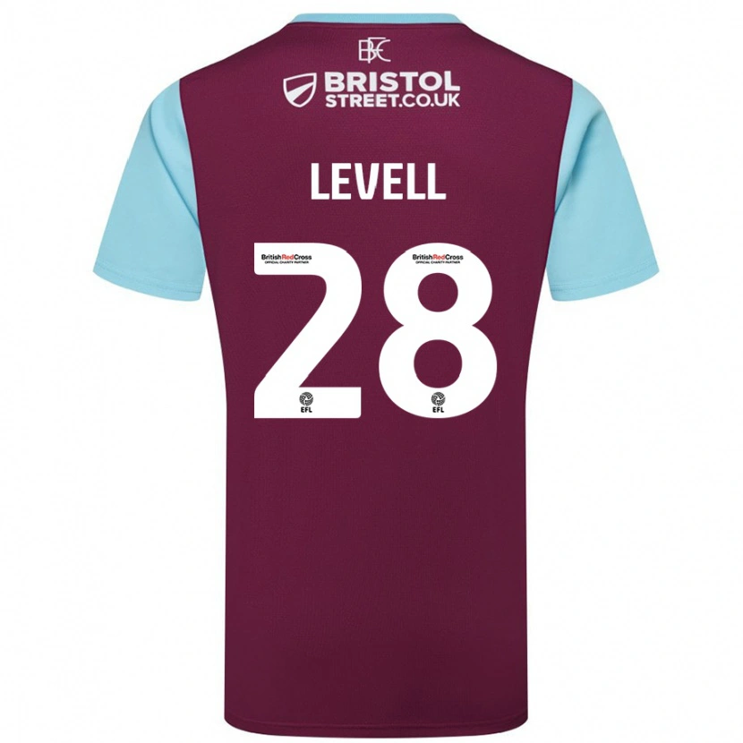 Danxen Herren Kirstie Levell #28 Burgunderrot Himmelblau Heimtrikot Trikot 2024/25 T-Shirt Schweiz