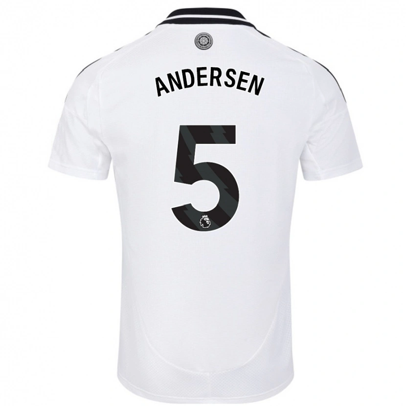 Danxen Herren Joachim Andersen #5 Weiß Heimtrikot Trikot 2024/25 T-Shirt Schweiz