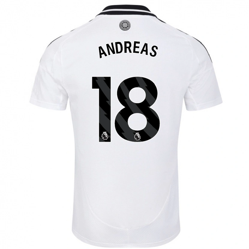 Danxen Herren Andreas Pereira #18 Weiß Heimtrikot Trikot 2024/25 T-Shirt Schweiz