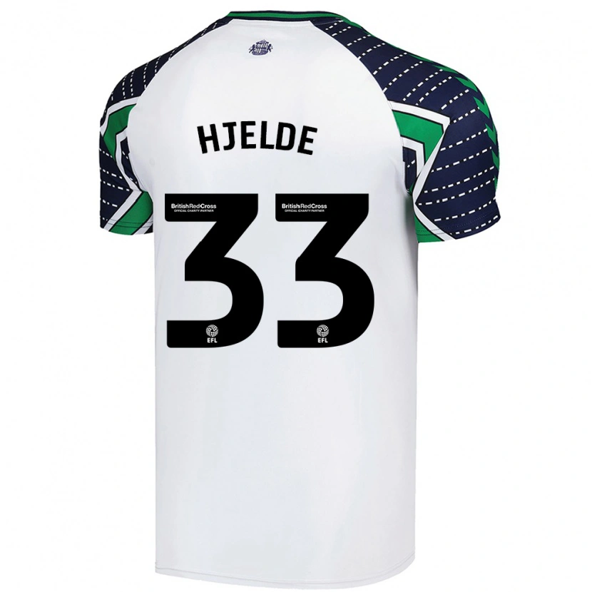 Danxen Herren Leo Fuhr Hjelde #33 Weiß Auswärtstrikot Trikot 2024/25 T-Shirt Schweiz