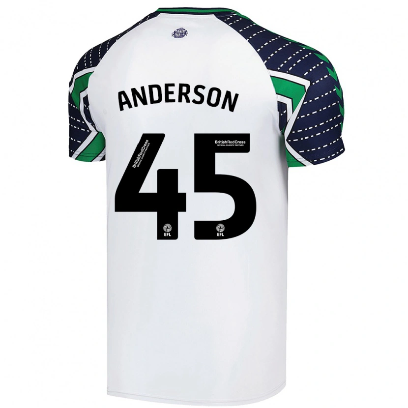 Danxen Herren Joe Anderson #45 Weiß Auswärtstrikot Trikot 2024/25 T-Shirt Schweiz