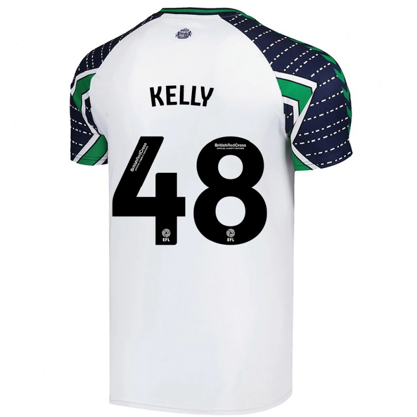 Danxen Herren Caden Kelly #48 Weiß Auswärtstrikot Trikot 2024/25 T-Shirt Schweiz