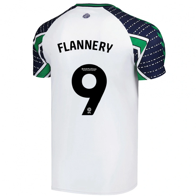 Danxen Herren Keira Flannery #9 Weiß Auswärtstrikot Trikot 2024/25 T-Shirt Schweiz