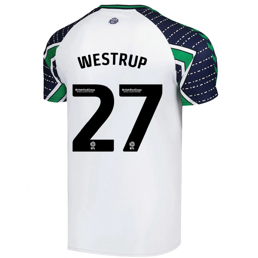 Danxen Herren Brianna Westrup #27 Weiß Auswärtstrikot Trikot 2024/25 T-Shirt Schweiz