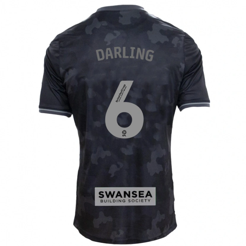 Danxen Herren Harry Darling #6 Schwarz Auswärtstrikot Trikot 2024/25 T-Shirt Schweiz