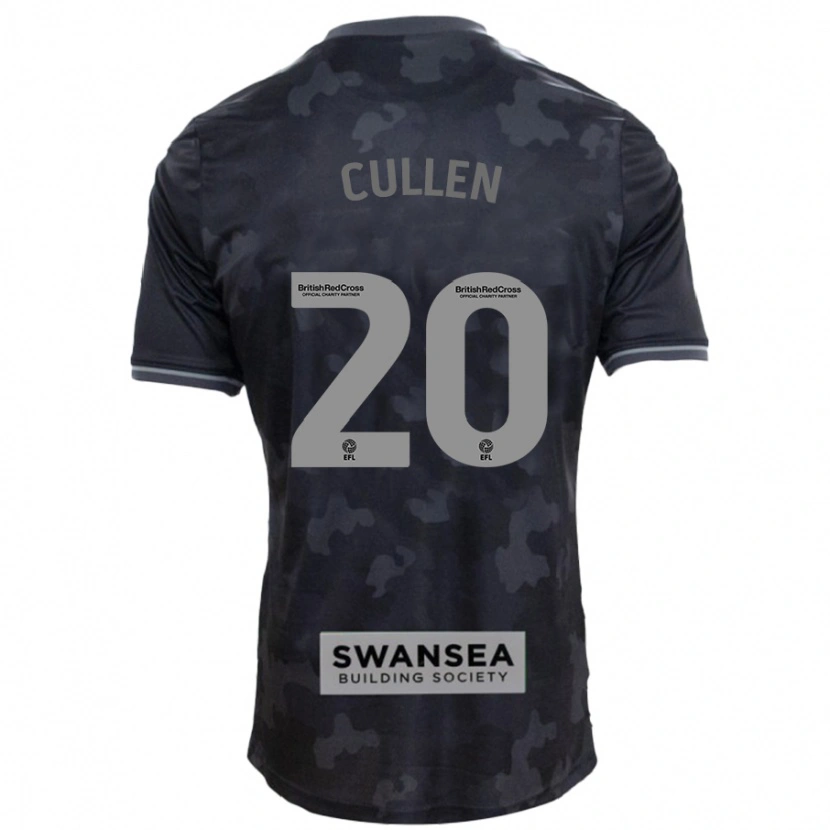 Danxen Herren Liam Cullen #20 Schwarz Auswärtstrikot Trikot 2024/25 T-Shirt Schweiz