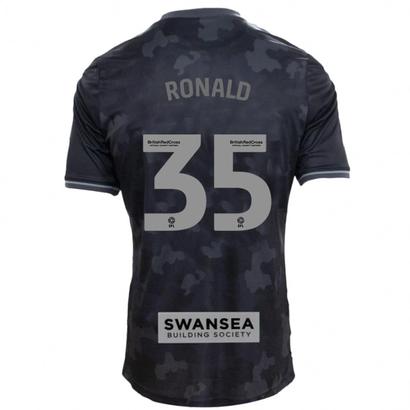 Danxen Herren Ronald #35 Schwarz Auswärtstrikot Trikot 2024/25 T-Shirt Schweiz