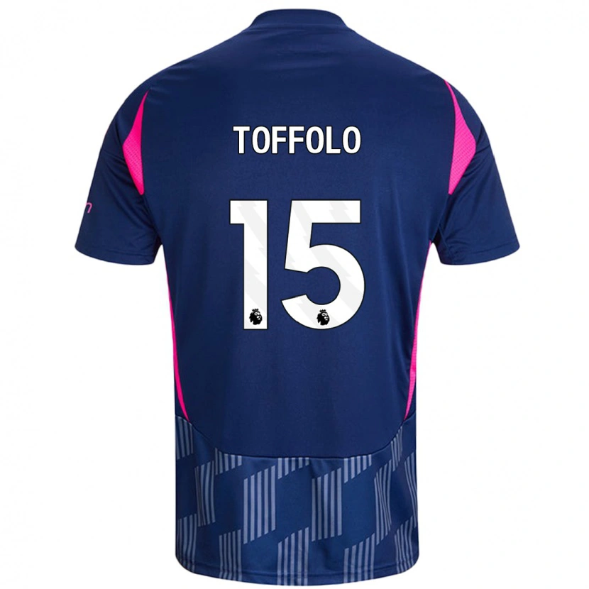 Danxen Herren Harry Toffolo #15 Königsblau Rosa Auswärtstrikot Trikot 2024/25 T-Shirt Schweiz