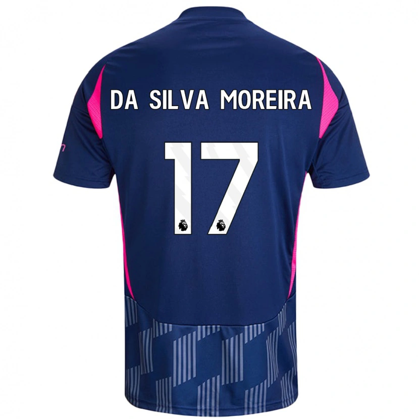 Danxen Herren Eric Da Silva Moreira #17 Königsblau Rosa Auswärtstrikot Trikot 2024/25 T-Shirt Schweiz