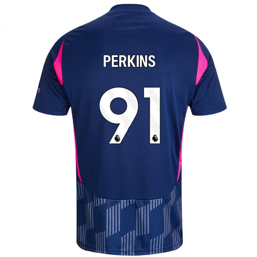 Danxen Herren Jack Perkins #91 Königsblau Rosa Auswärtstrikot Trikot 2024/25 T-Shirt Schweiz