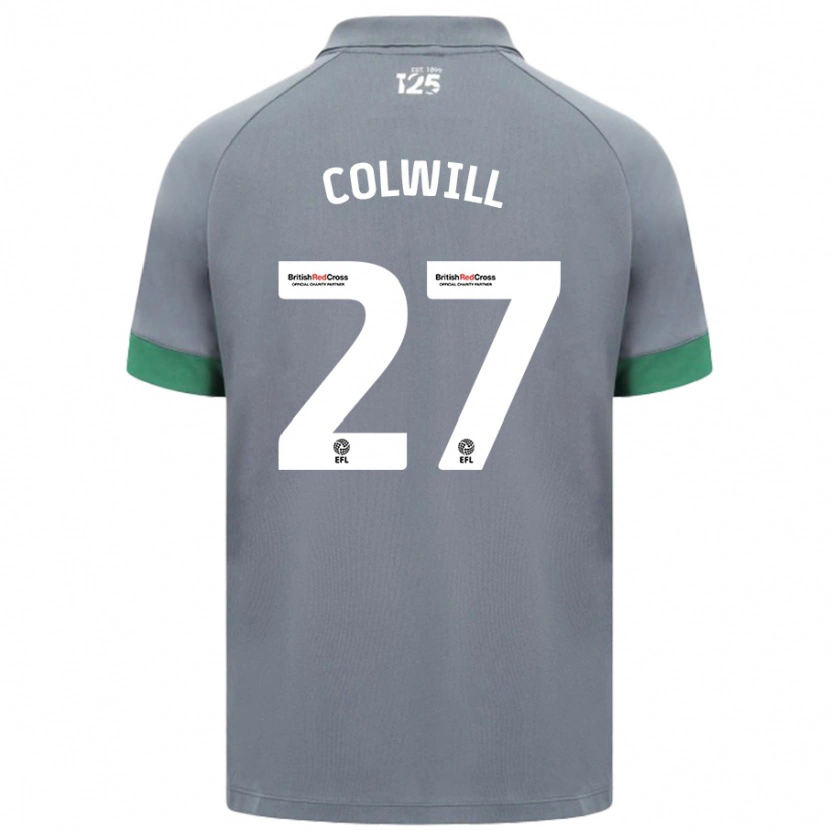 Danxen Herren Rubin Colwill #27 Dunkelgrau Auswärtstrikot Trikot 2024/25 T-Shirt Schweiz