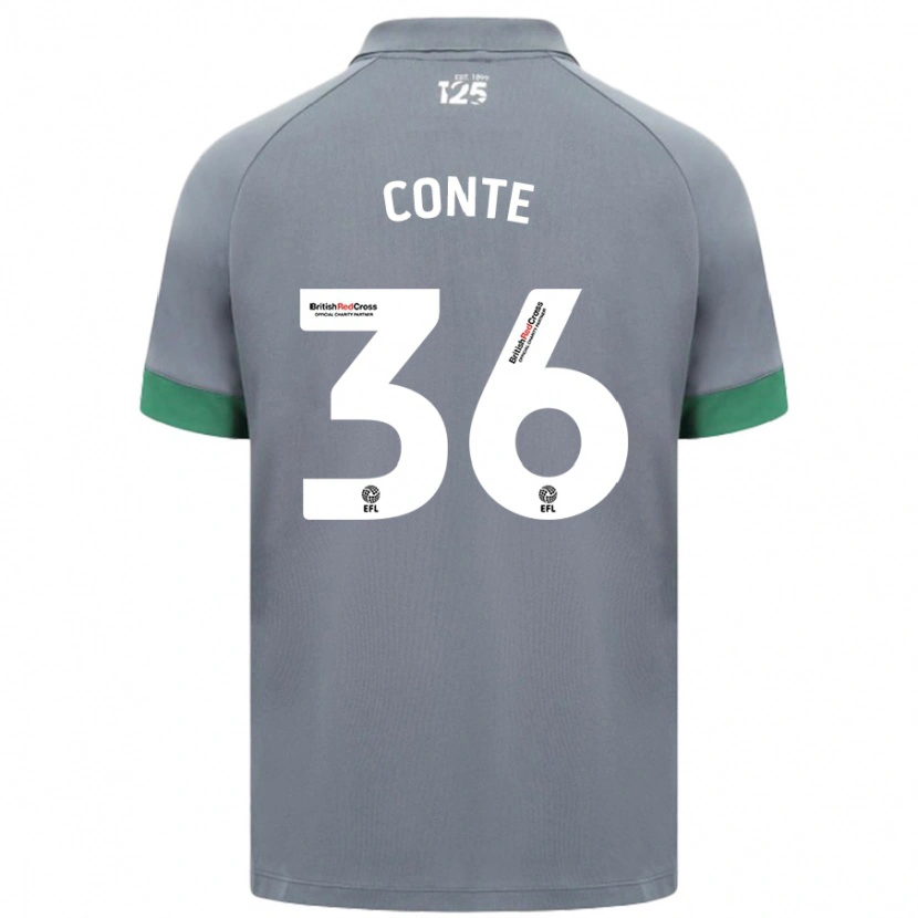 Danxen Herren Raheem Conte #36 Dunkelgrau Auswärtstrikot Trikot 2024/25 T-Shirt Schweiz