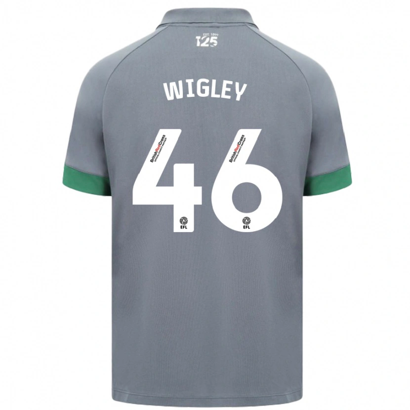 Danxen Herren Morgan Wigley #46 Dunkelgrau Auswärtstrikot Trikot 2024/25 T-Shirt Schweiz