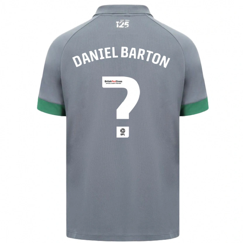 Danxen Herren Daniel Barton #0 Dunkelgrau Auswärtstrikot Trikot 2024/25 T-Shirt Schweiz