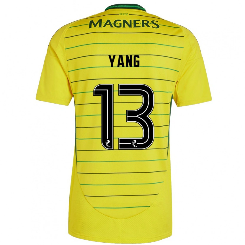 Danxen Herren Hyun-Jun Yang #13 Gelb Auswärtstrikot Trikot 2024/25 T-Shirt Schweiz