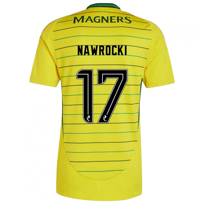 Danxen Herren Maik Nawrocki #17 Gelb Auswärtstrikot Trikot 2024/25 T-Shirt Schweiz