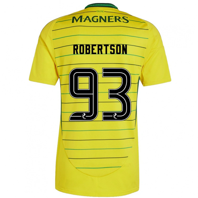 Danxen Herren Mitchell Robertson #93 Gelb Auswärtstrikot Trikot 2024/25 T-Shirt Schweiz