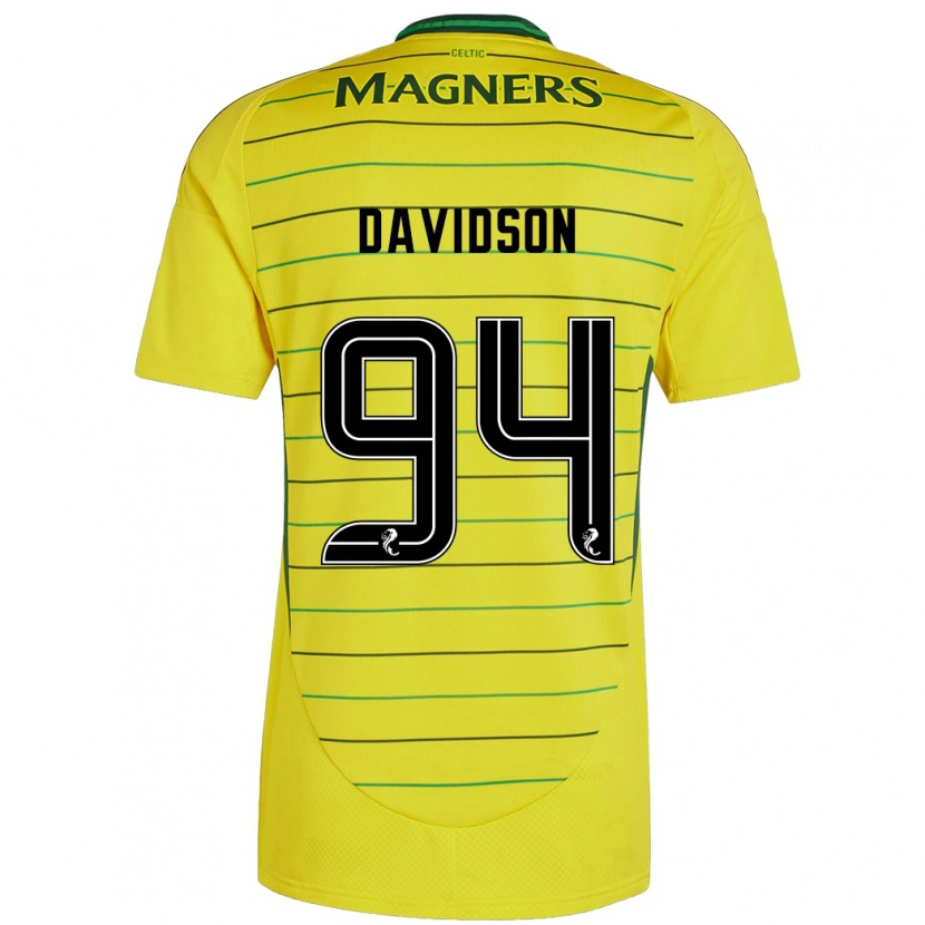 Danxen Herren Bruno Davidson #94 Gelb Auswärtstrikot Trikot 2024/25 T-Shirt Schweiz