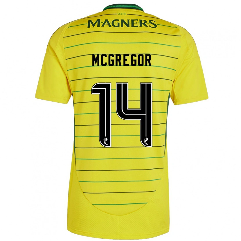 Danxen Herren Shannon Mcgregor #14 Gelb Auswärtstrikot Trikot 2024/25 T-Shirt Schweiz