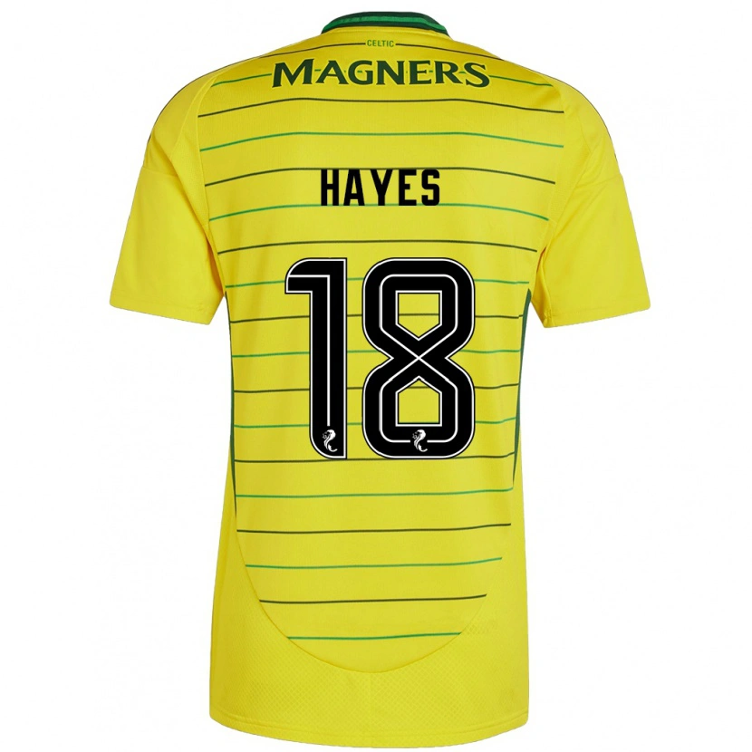 Danxen Herren Caitlin Hayes #18 Gelb Auswärtstrikot Trikot 2024/25 T-Shirt Schweiz