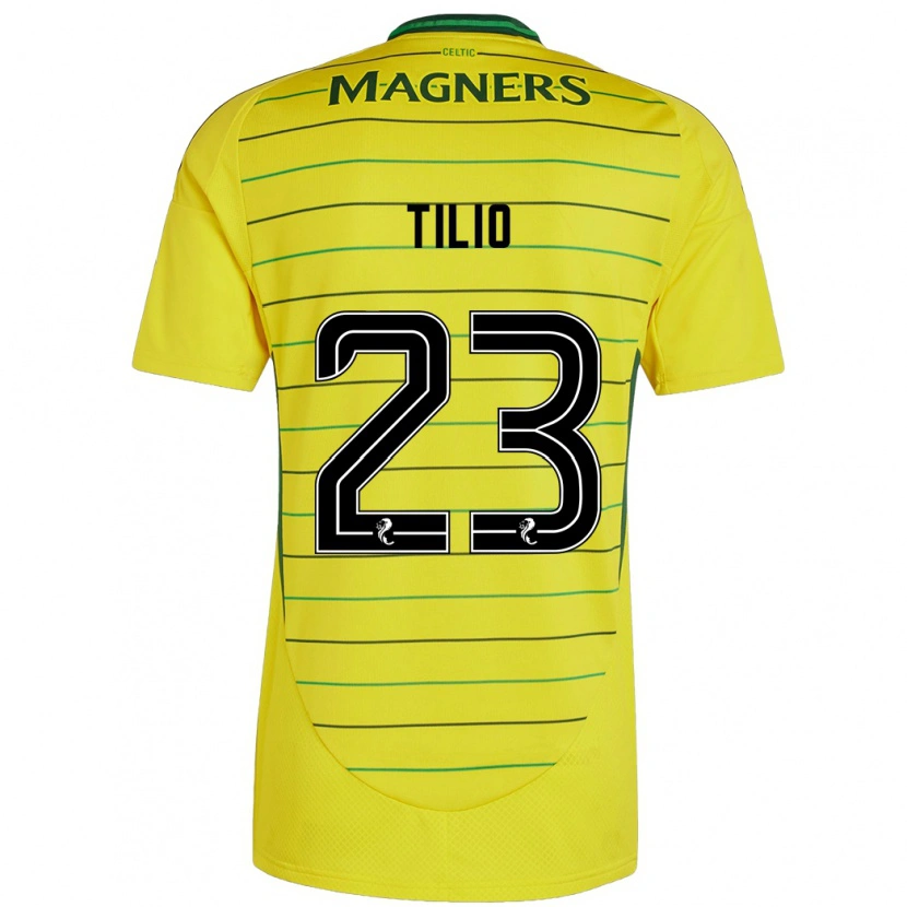 Danxen Herren Marco Tilio #23 Gelb Auswärtstrikot Trikot 2024/25 T-Shirt Schweiz