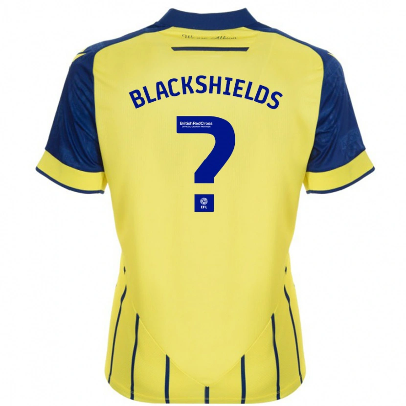 Danxen Herren Charlie Blackshields #0 Gelb Blau Auswärtstrikot Trikot 2024/25 T-Shirt Schweiz