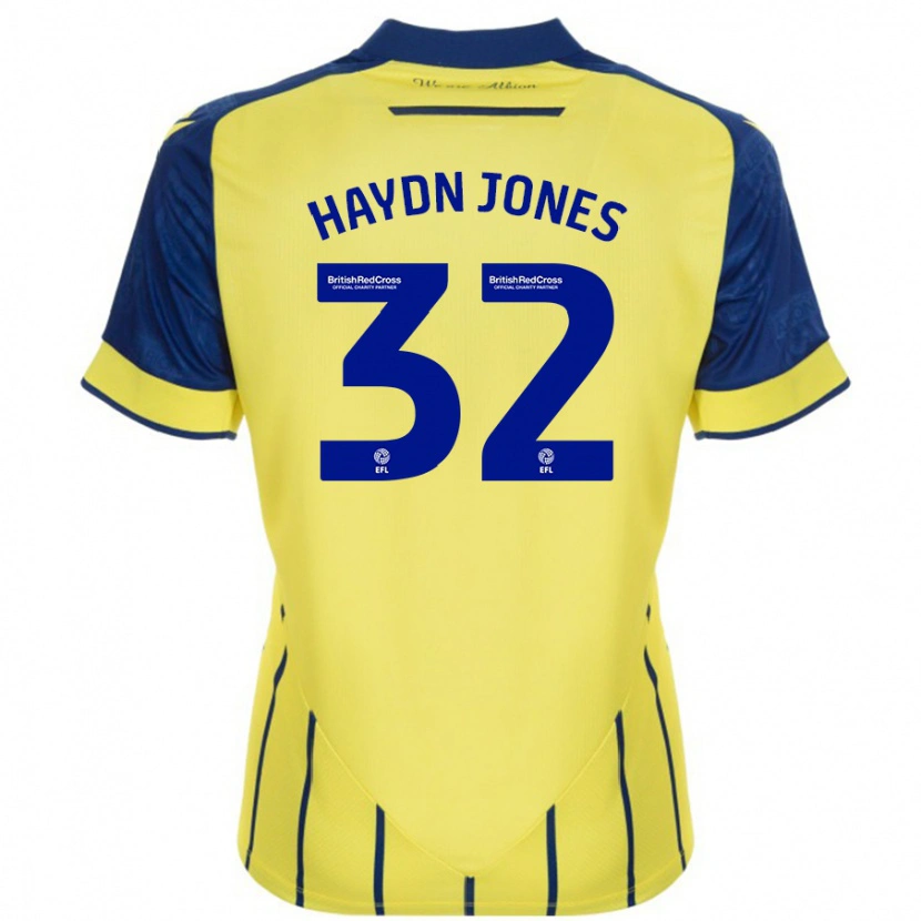 Danxen Herren Mackenzie Haydn-Jones #32 Gelb Blau Auswärtstrikot Trikot 2024/25 T-Shirt Schweiz